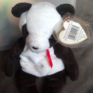 TY Beanie Babies Panda Bear Fortune